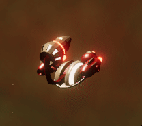 Exoroids Attack Drone enemy in flight (animated)