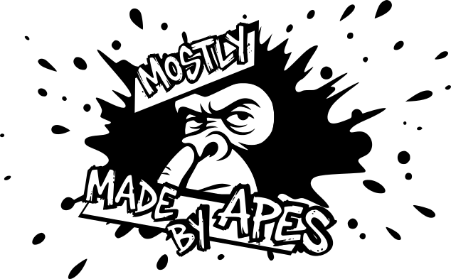 Mostly made by apes logo
